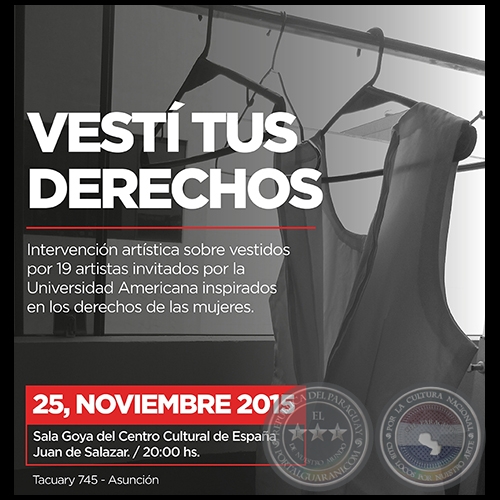 VEST TUS DERECHOS - Exposicin de GUSTAVO BENTEZ - 25 de noviembre al 5 de diciembre de 2015